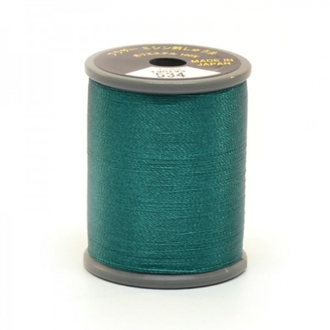 Brother Embroidery Thread - 300m - Teal Green 534 image 0